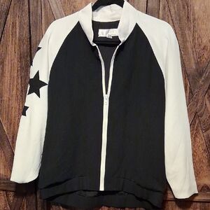 Stylish Black and White Teddy Jacket